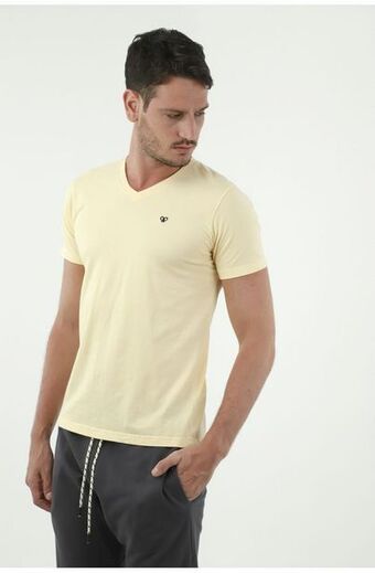 Tennis Camiseta amarilla para hombre oferta