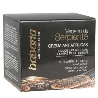 Droguerías Colsubsidio Babaria crema antiarrugas veneno de serpiente oferta
