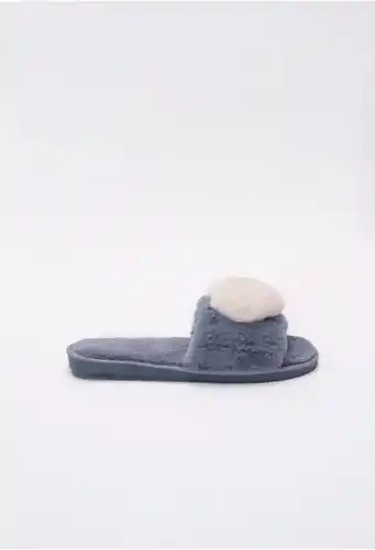 ELA Pantuflas en pelo con corazón oferta