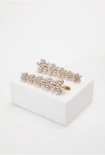 ELA Pinzas x 2 detalles perlas oferta