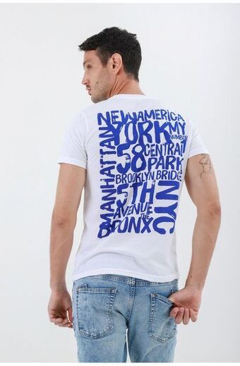 Tennis Camiseta color blanco para hombre oferta