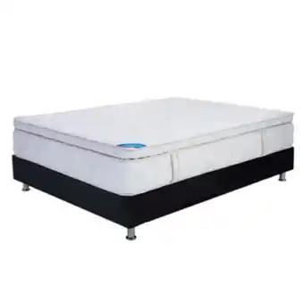Alkosto Combo spring: colchón doble ortorelax vital 140 x 190 cm + base cama negra oferta