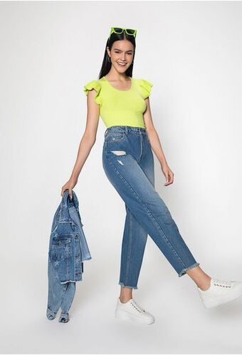 ELA Blusa tejida con boleros oferta