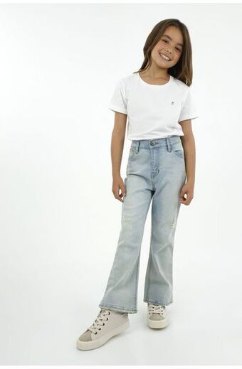 Tennis Jean azul claro para niña oferta