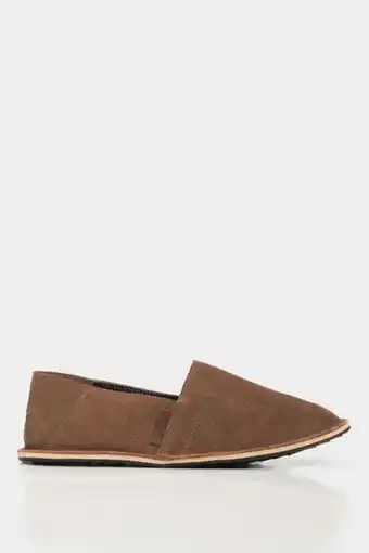 Vélez Slippers pacify de cuero gamuzado para hombre descanso cafe oferta
