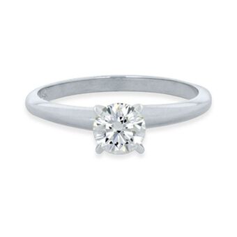 Kevin's Joyeros Anillo en oro blanco de 18 kilates, con diamante central de 0.18 ct oferta