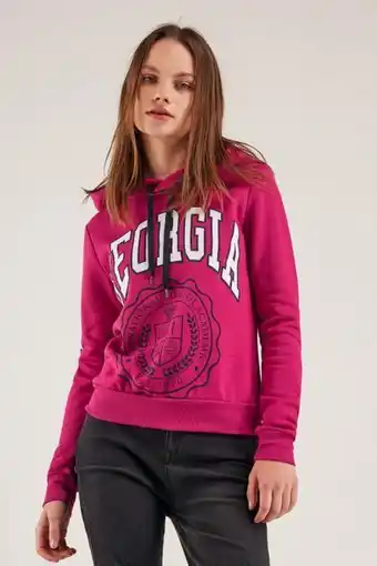 Koaj Buzo básico con capota, con estampado college. oferta