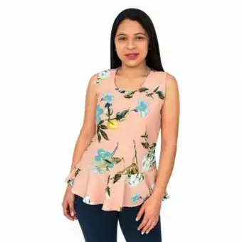 Los Vestidos Blusa manga corta con péplum oferta