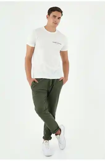Tennis Pantalon jogger verde para hombre oferta