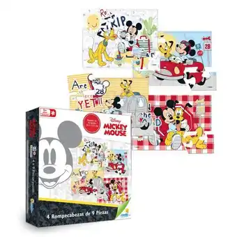 Olímpica Rompecabezas ronda 4 x 9 pzas mickey mouse oferta