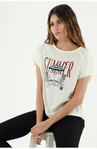 Tennis Camiseta para mujer color crudo oferta