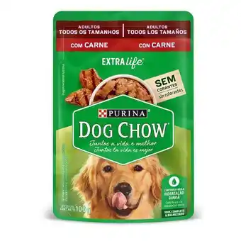 Éxito Alimento perro adulto carne purina dog chow 100 gr oferta