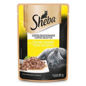 Éxito Pouch pollo para gatos adulto sheba 85 gr oferta