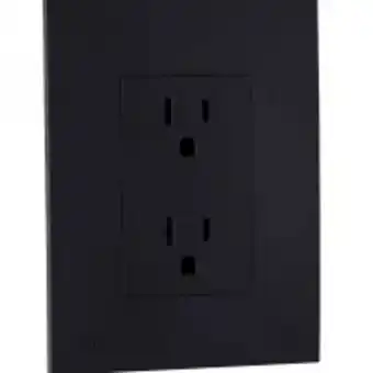 Easy Tomacorriente doble integral nova negro mate oferta