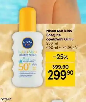 Tesco Nivea sun kids nabídka