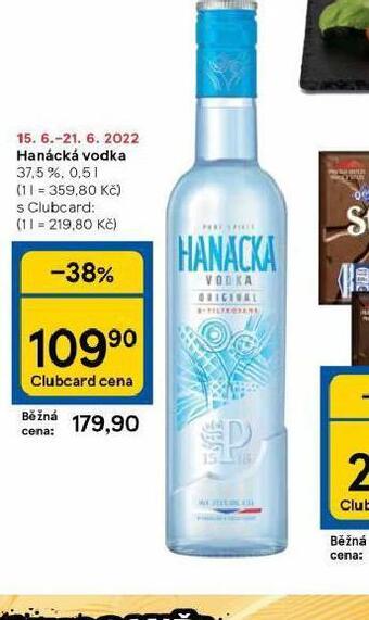 Tesco Hanácká vodka nabídka