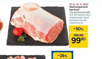 Tesco Vepřová pečeně bez kosti nabídka