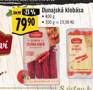 Jip Dunajská klobása nabídka