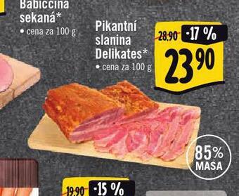 Jip Pikantní slanina delikates nabídka