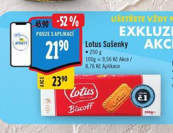 Jip Lotus sušenky nabídka