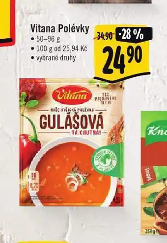 Jip Vitana polévky nabídka