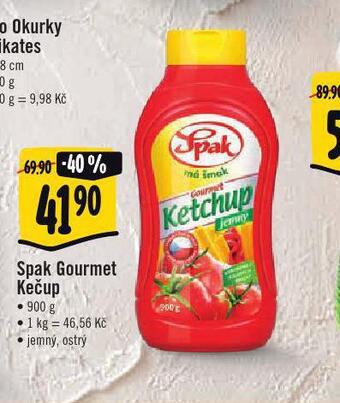Jip Spak gourmet kečup nabídka