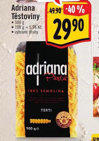 Jip Adriana těstoviny nabídka