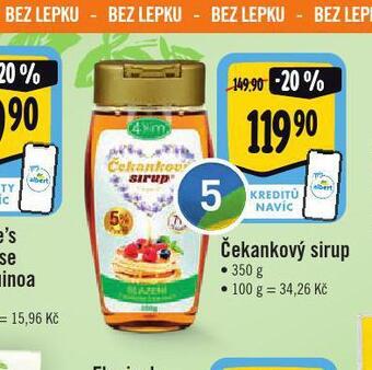 Jip Čekankový sirup nabídka