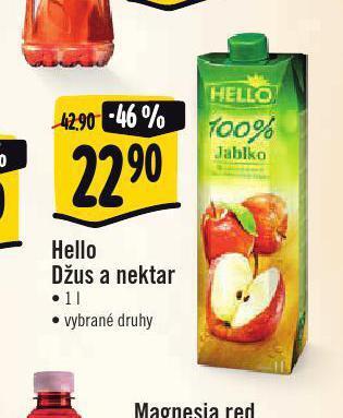 Jip Hello džus a nektar nabídka