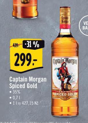 Jip Captain morgan spiced gold nabídka