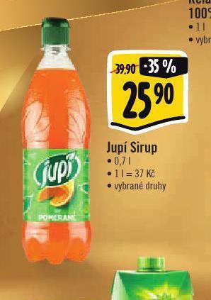 Albert Jupí sirup nabídka