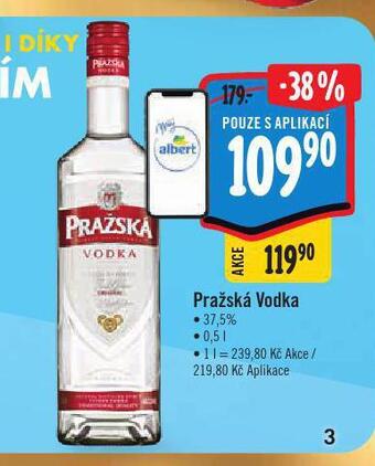 Albert Pražská vodka nabídka