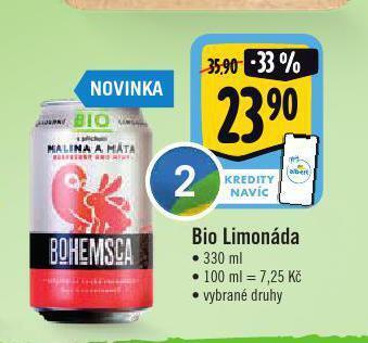 Albert Bio limonáda nabídka