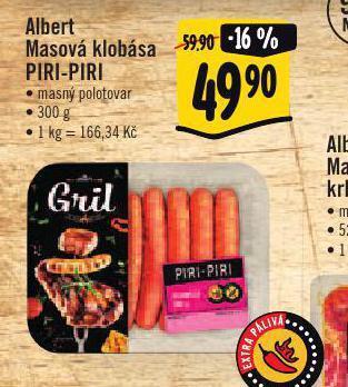 Albert Masová klobása nabídka