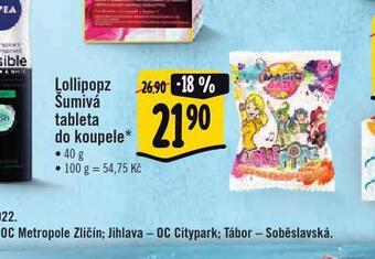 Albert Lollipopz šumivá tableta do koupele nabídka