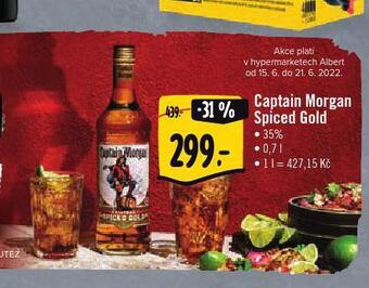 Albert Captain morgan spiced gold nabídka