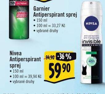 Albert Nivea antiperspirant nabídka