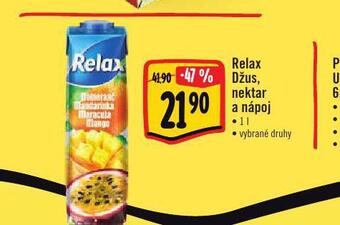 Albert Relax džus, nektar a nápoj nabídka