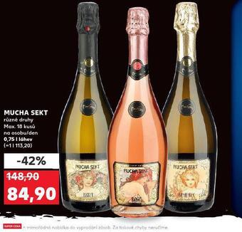 Kaufland Mucha sekt nabídka