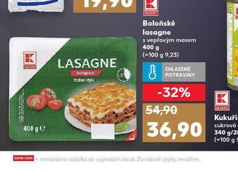 Kaufland Boloňské lasagne nabídka