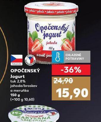 Kaufland Opočenský jogurt nabídka