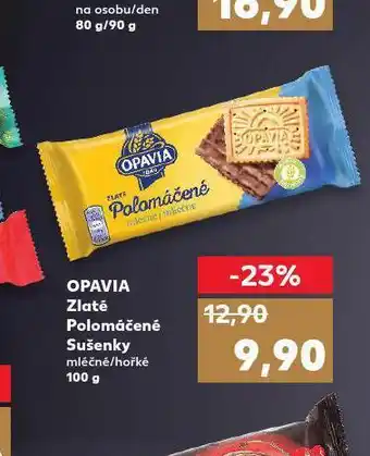 Kaufland Opavia polomáčené sušenky nabídka