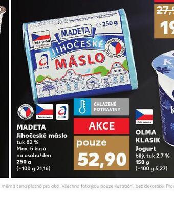 Kaufland Madeta jihočeské máslo nabídka