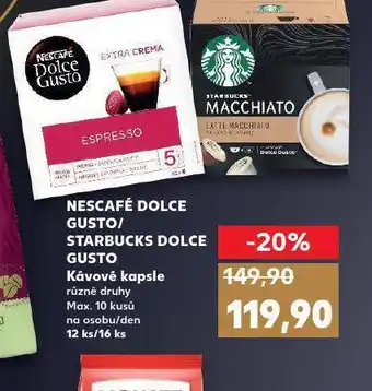 Kaufland Nescafí dolce gusto nabídka
