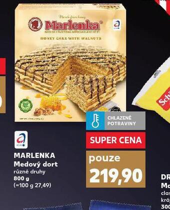 Kaufland Marlenka medový dort nabídka