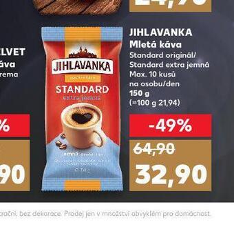 Kaufland Jihlavanka mletá káva nabídka