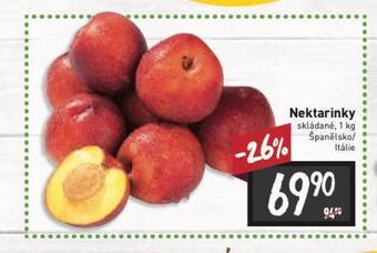 Billa Nektarinky nabídka