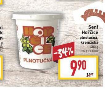 Billa Senf hořčice nabídka