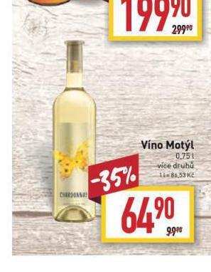 Billa Víno motýl nabídka