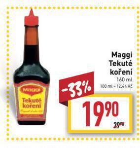 Billa Maggi tekuté koření nabídka